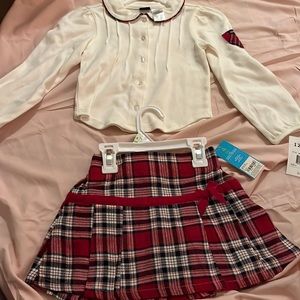 Little girls top and skirt